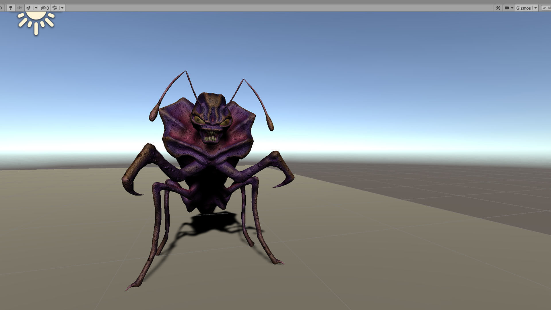 Monster Bug Mantis Low-poly 3D model_7