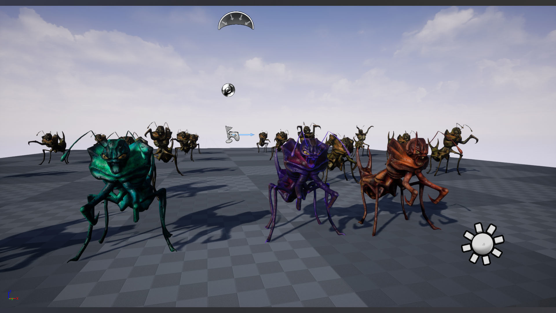 Monster Bug Mantis Low-poly 3D model_10