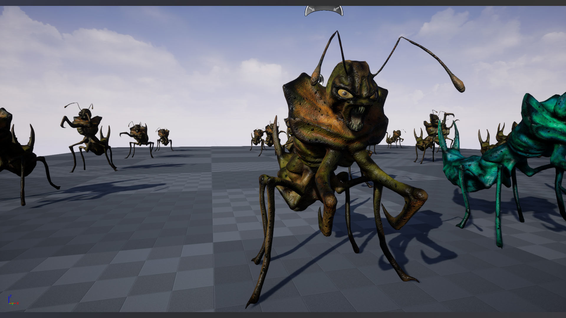 Monster Bug Mantis Low-poly 3D model_9