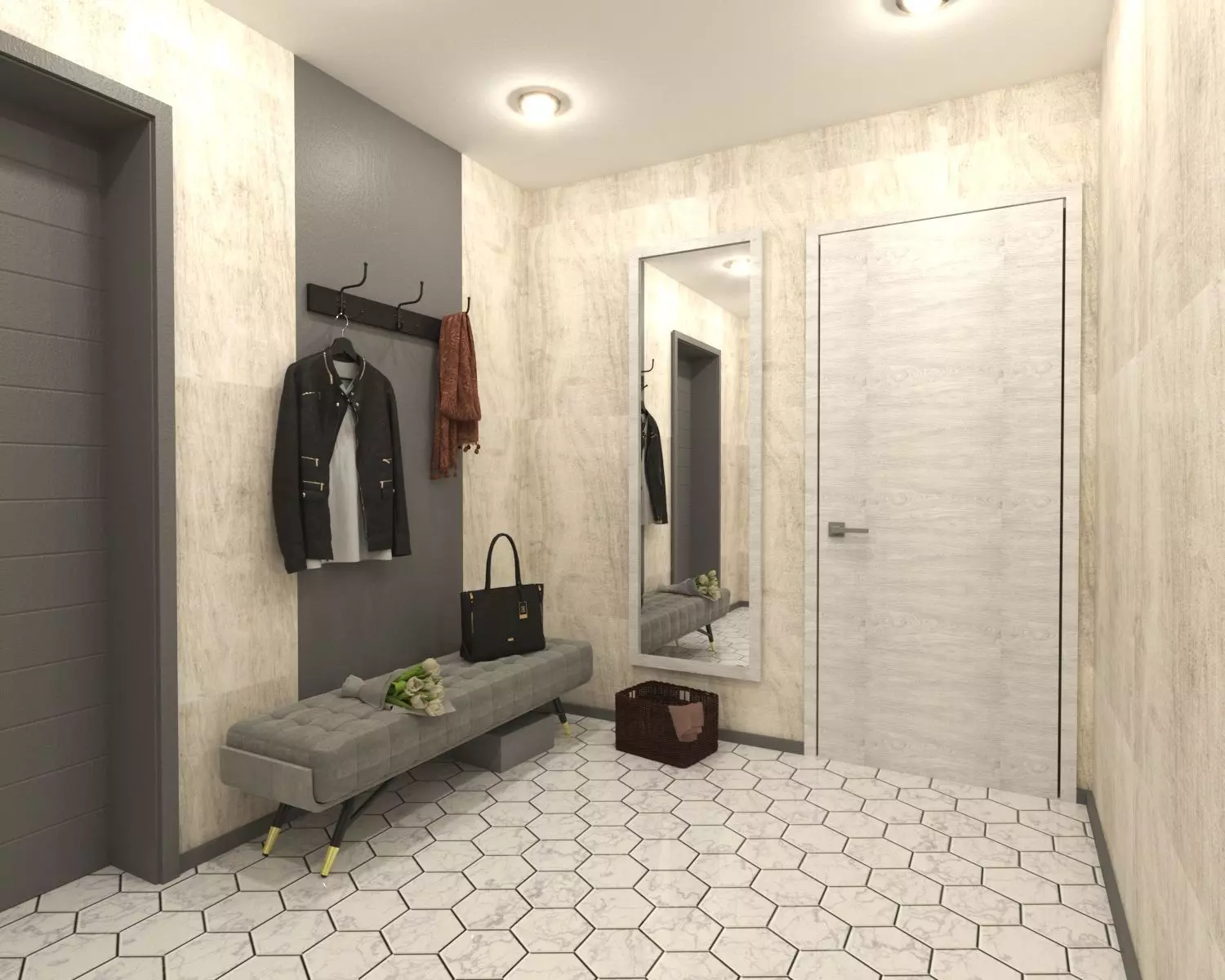 holl interier design for you 3D model_0