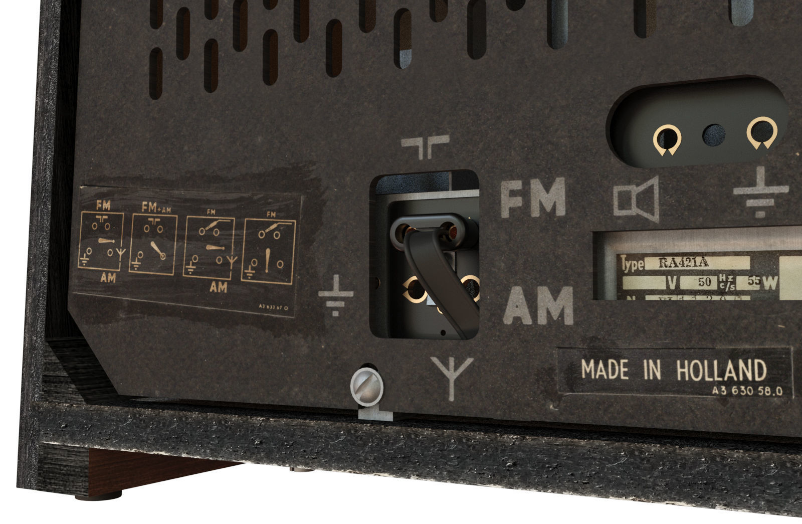 Radiola 1961 3D model_6