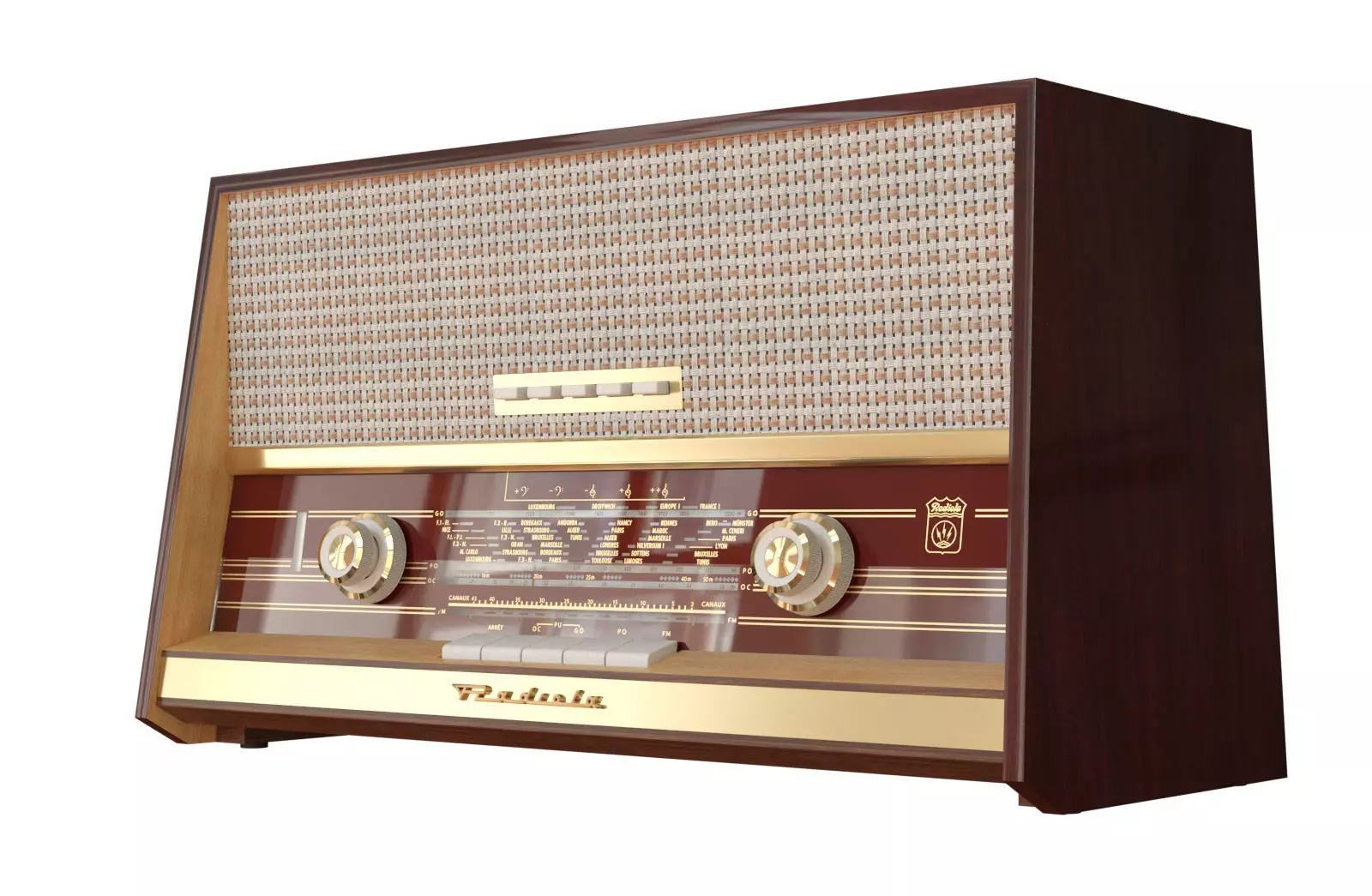 Radiola 1961 3D model_0