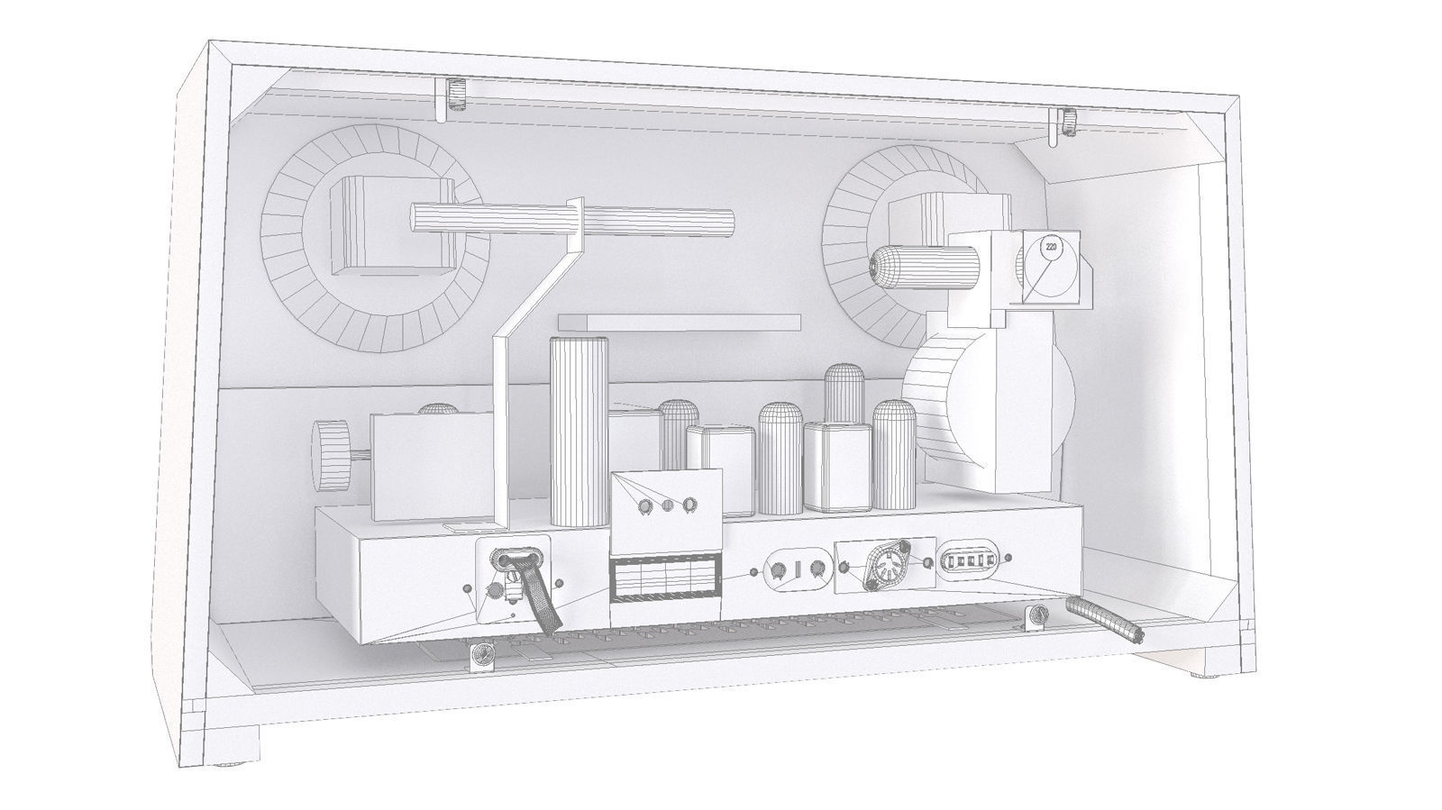 Radiola 1961 3D model_11