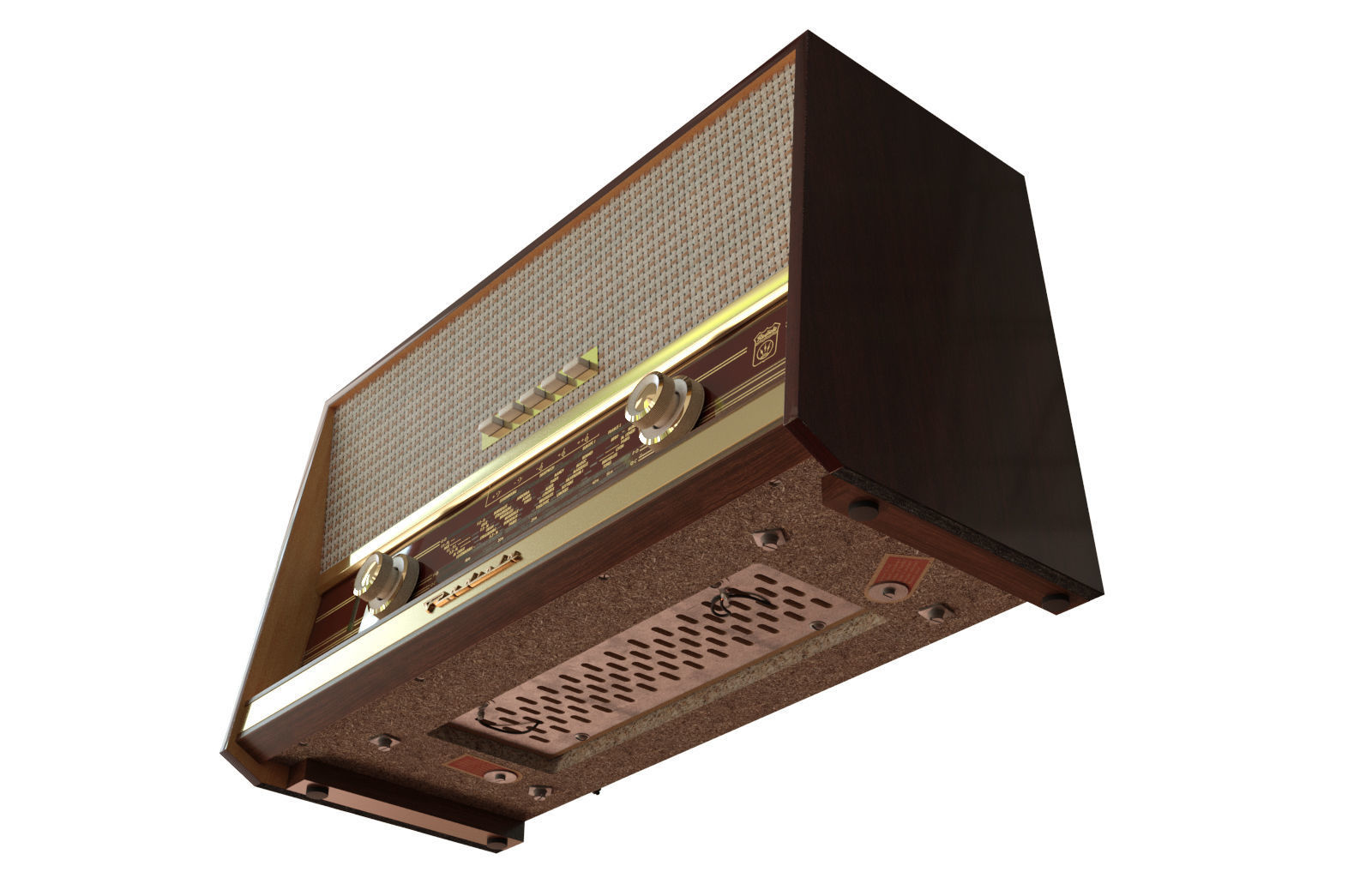 Radiola 1961 3D model_7