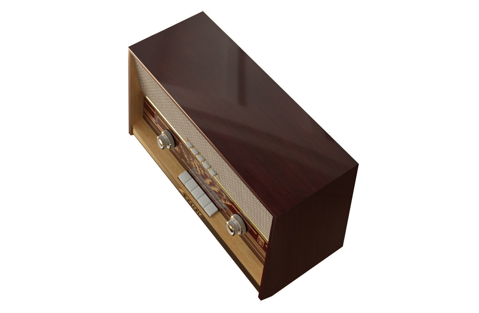 Radiola 1961 3D model_4