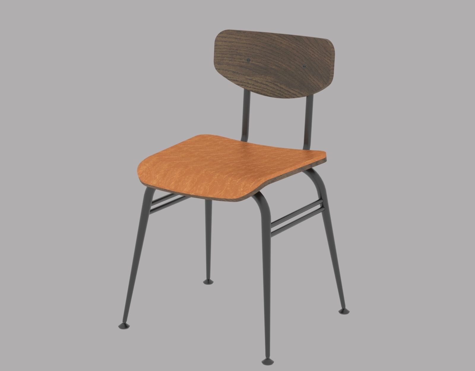 STARBUCKS 3D school chair with leather 3D model CGTrader