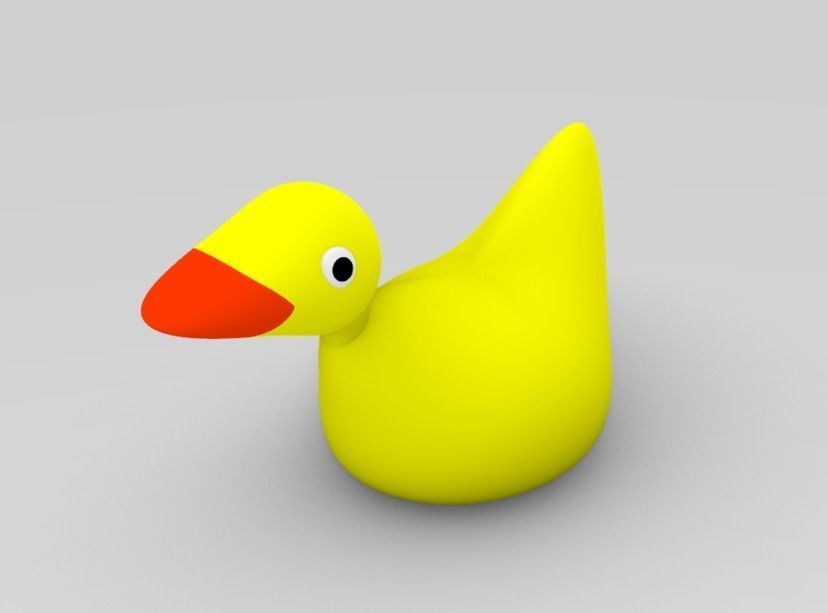 Duck Toy 3D print model_4