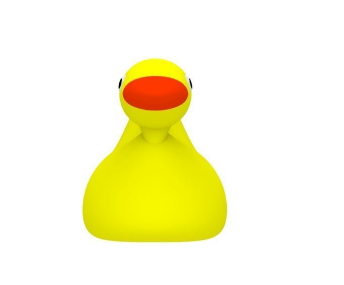 Duck Toy 3D print model_1