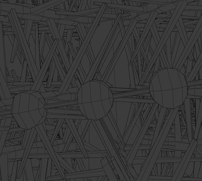 Christmas tree Low-poly 3D model_14