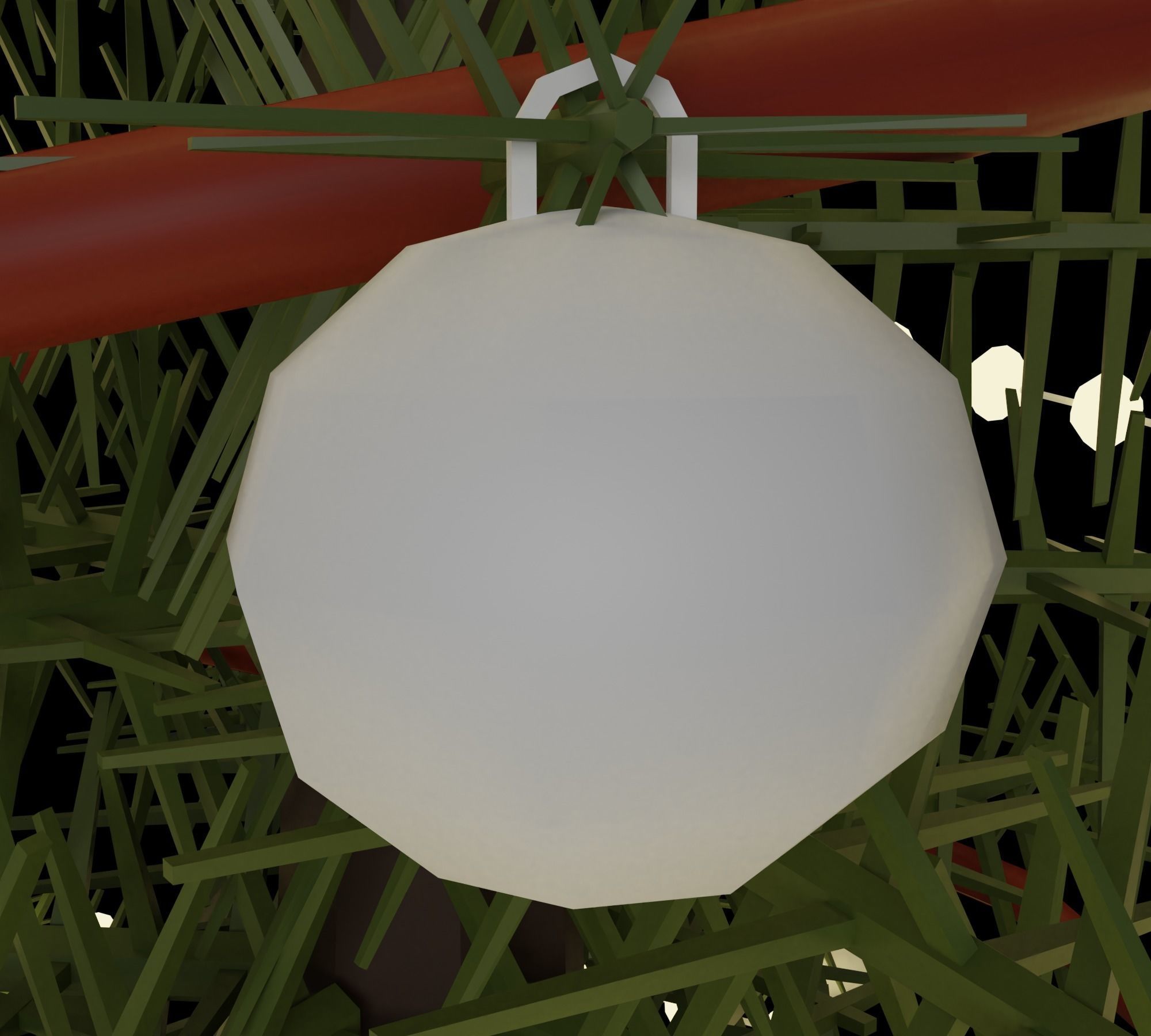 Christmas tree Low-poly 3D model_11