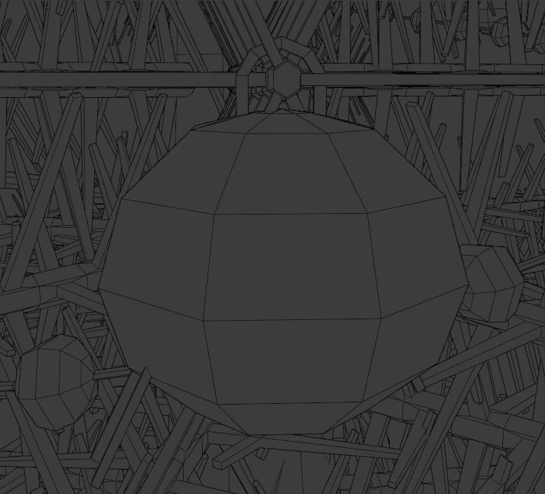 Christmas tree Low-poly 3D model_8