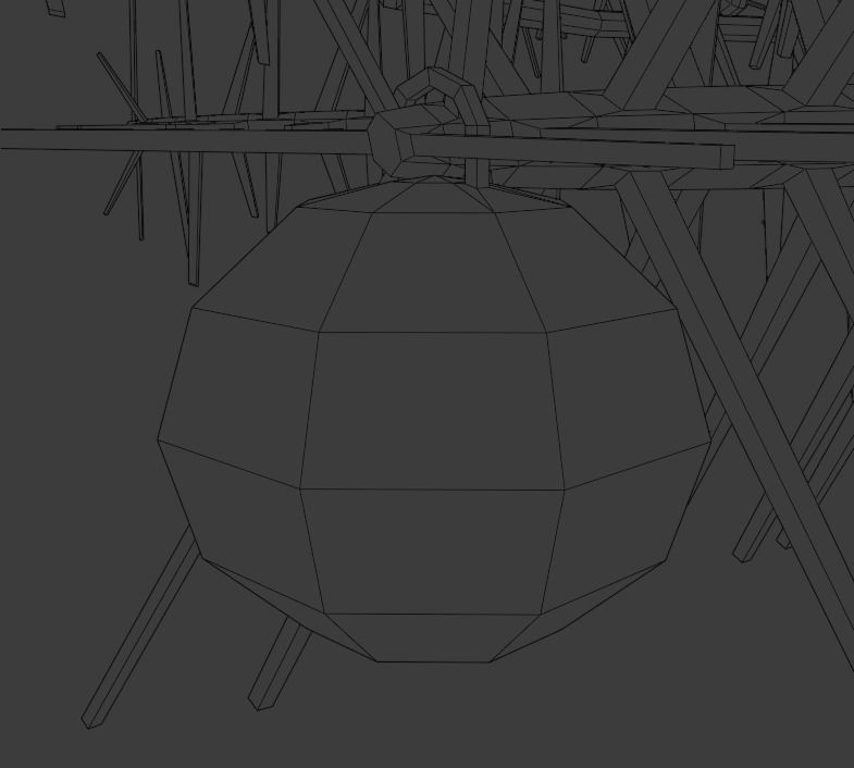 Christmas tree Low-poly 3D model_6