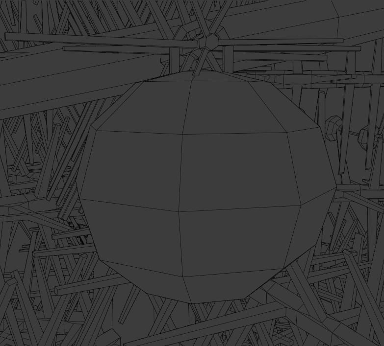 Christmas tree Low-poly 3D model_12