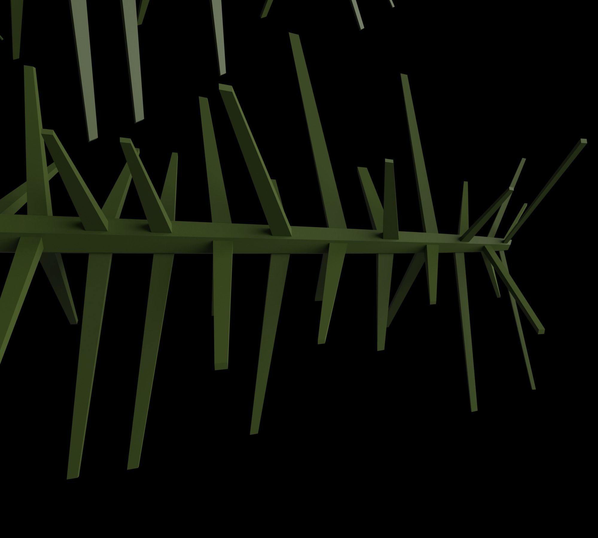 Christmas tree Low-poly 3D model_15