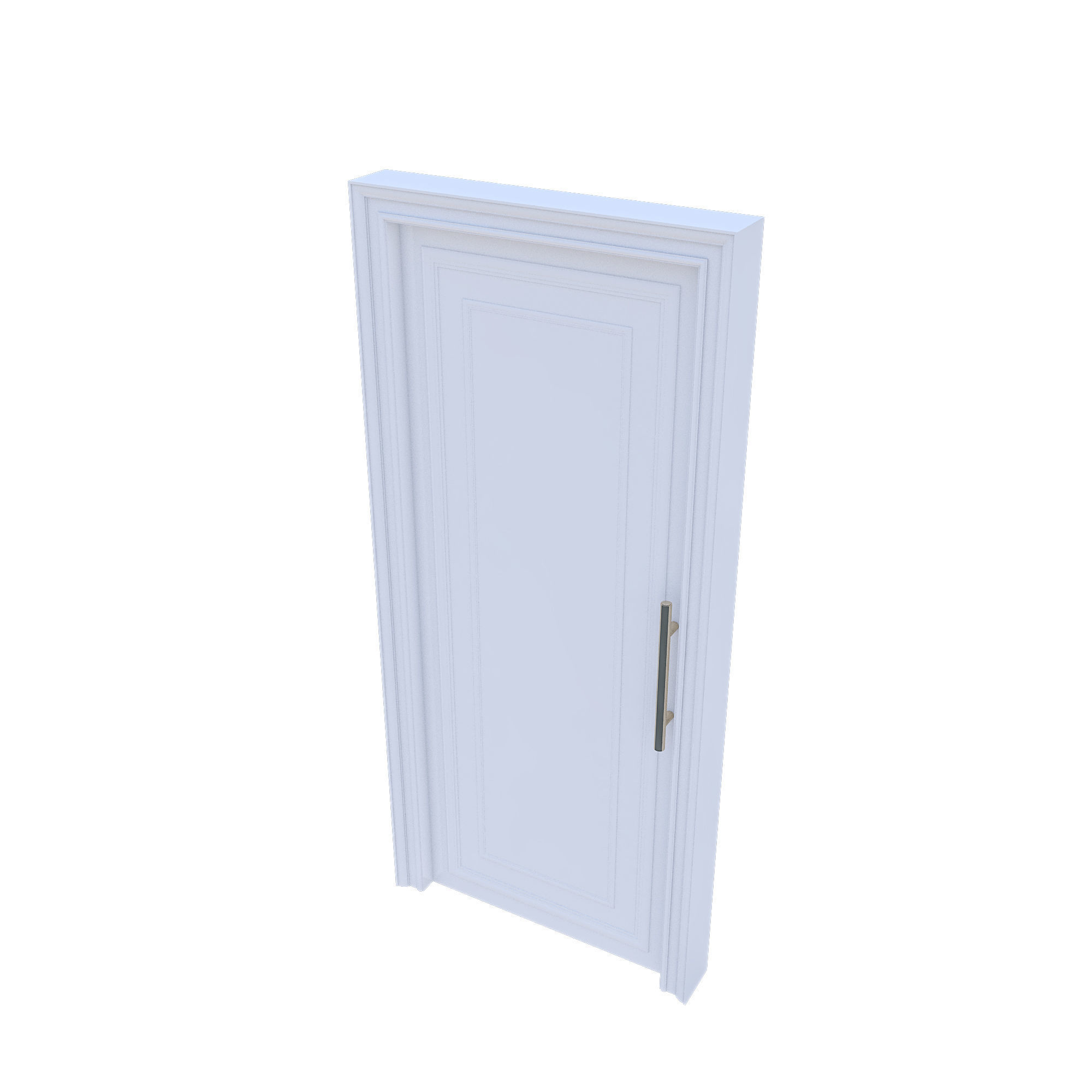 3D classic library model Low-poly 3D model_7