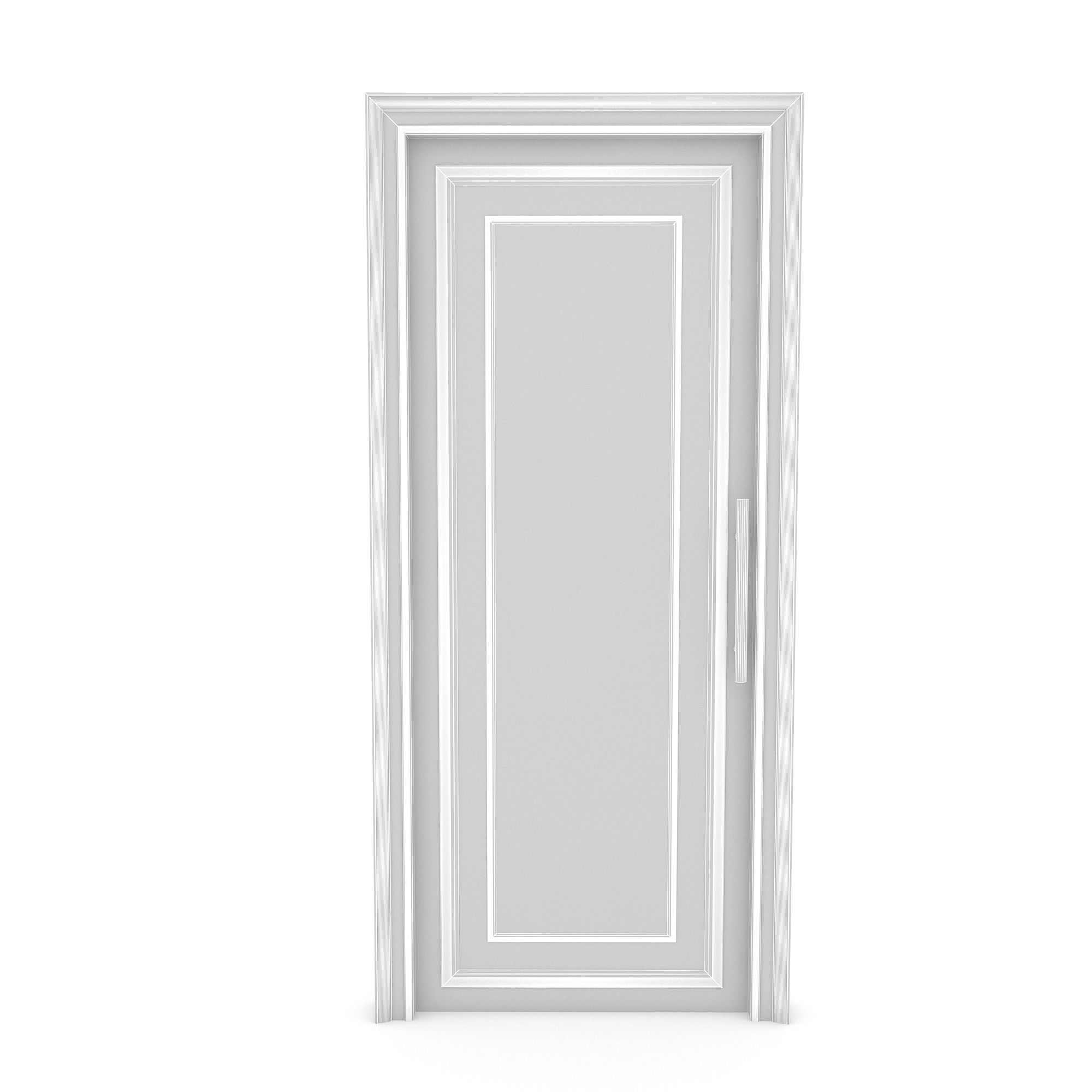 3D classic library model Low-poly 3D model_3