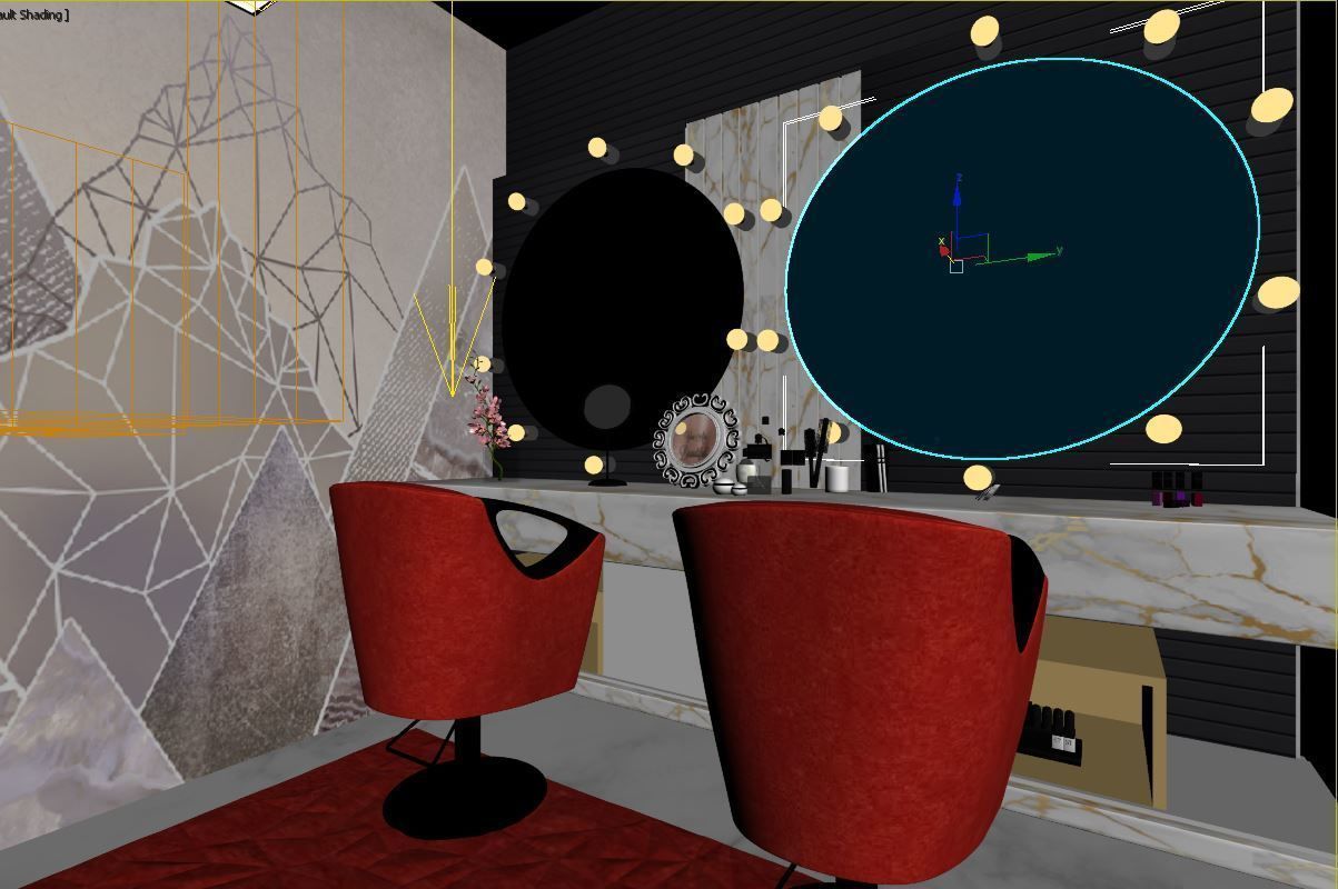 makeup room 3D model_3