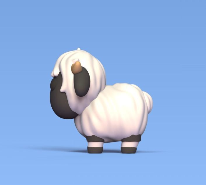 Blacknose Sheep 3D print model_2