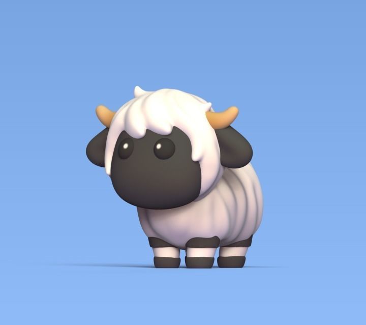 Blacknose Sheep 3D print model_1