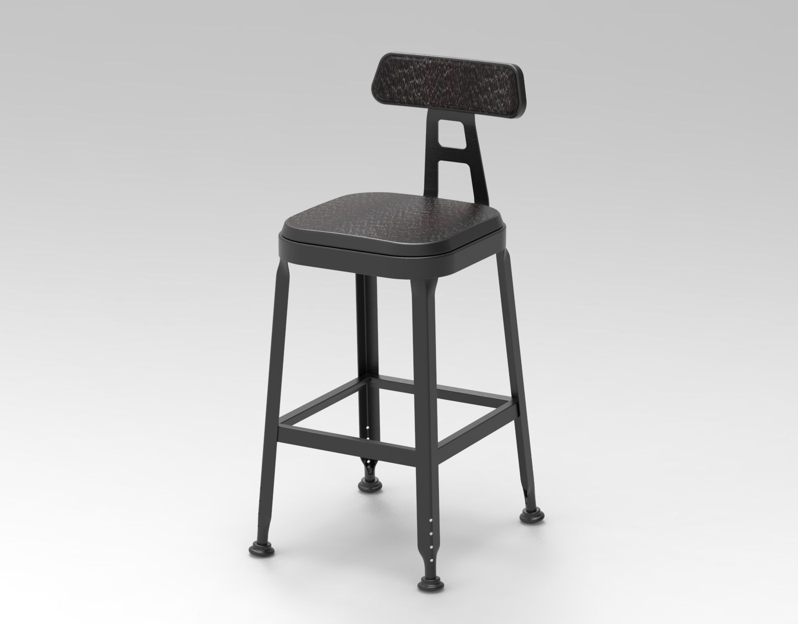 STARBUCKS  STOOL 24 3D model_4