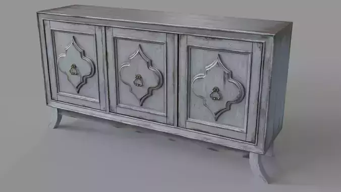 Three Door Media Console