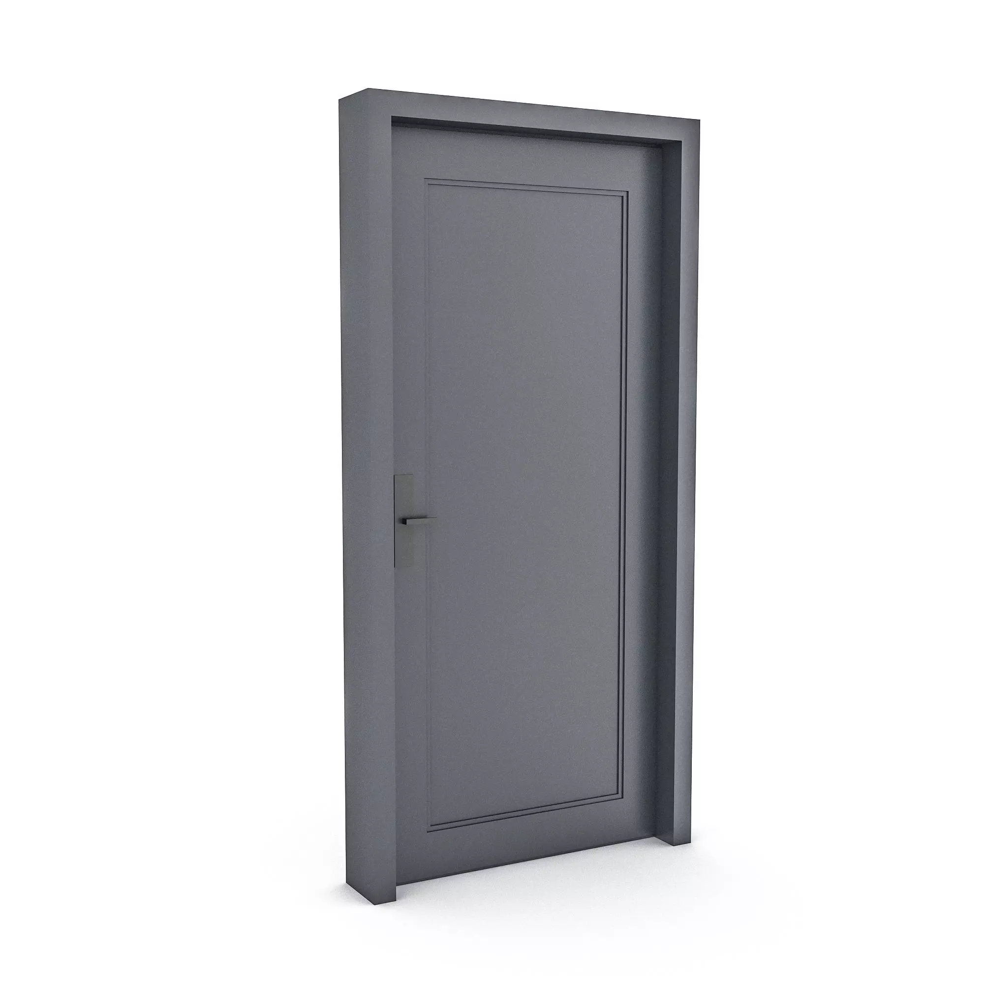 3D modern door design 06 Low-poly 3D model