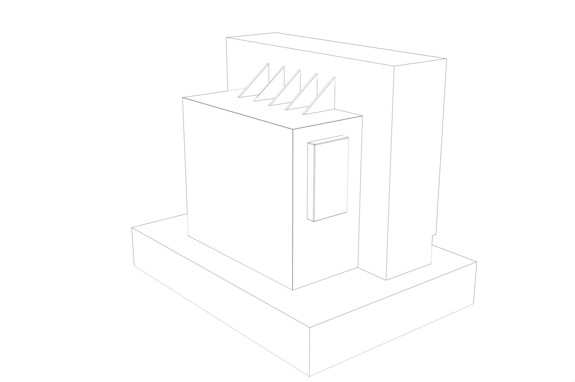 industrial transformer - Low Poly - PBR Low-poly 3D model_31