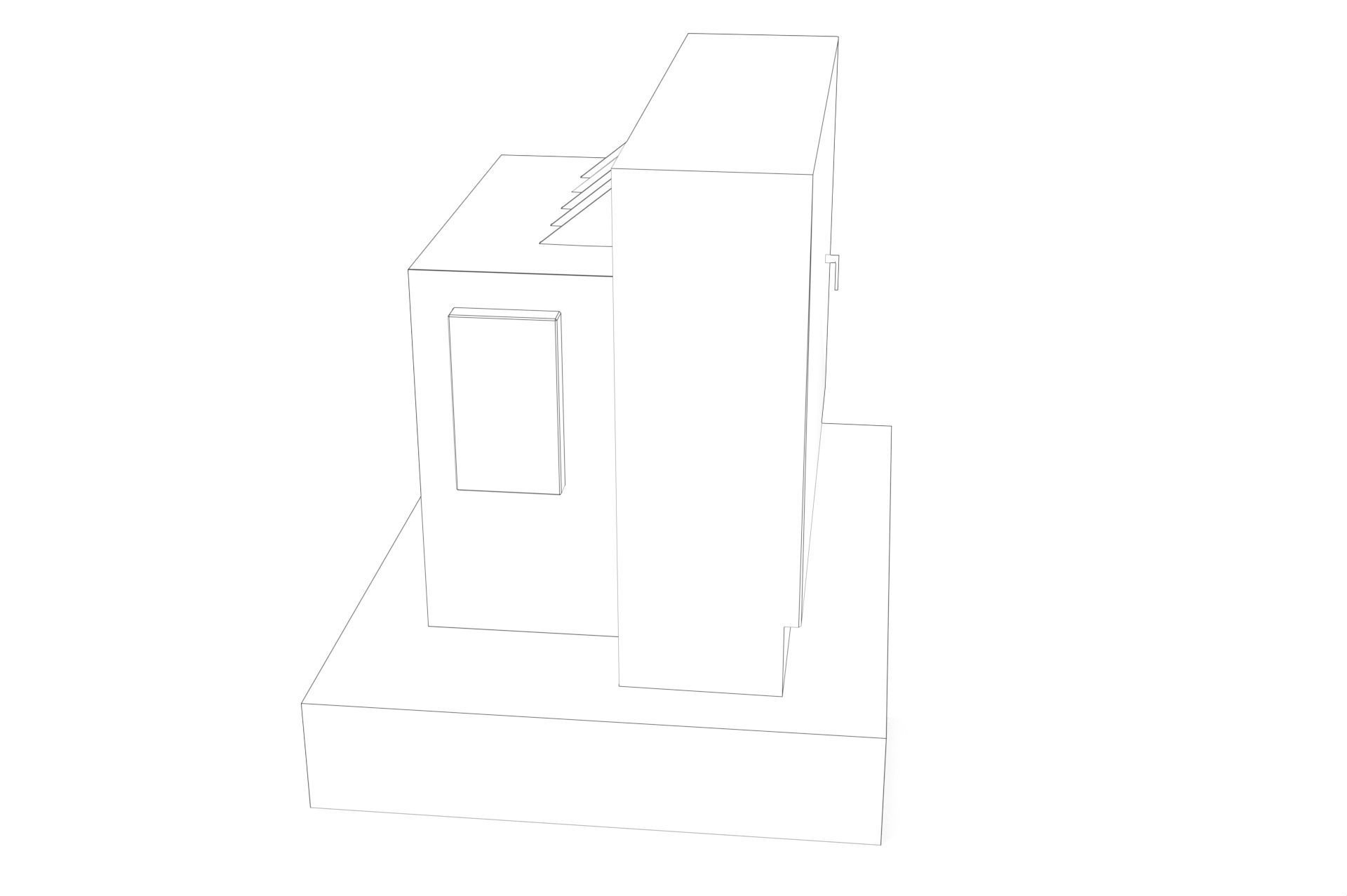 industrial transformer - Low Poly - PBR Low-poly 3D model_30