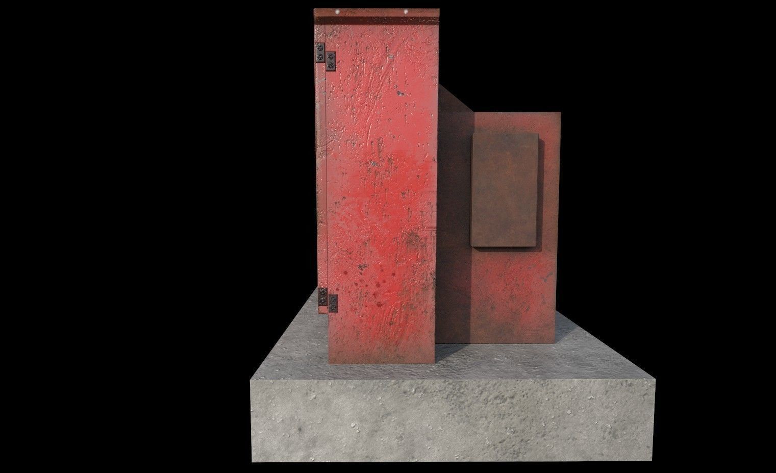 industrial transformer - Low Poly - PBR Low-poly 3D model_16