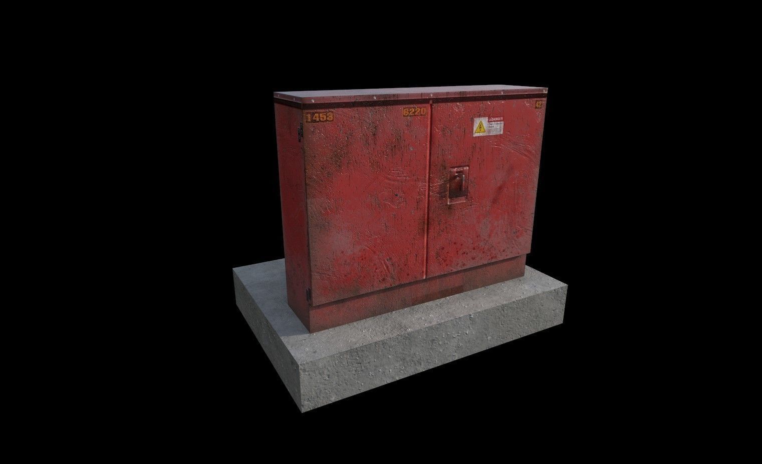 industrial transformer - Low Poly - PBR Low-poly 3D model_15
