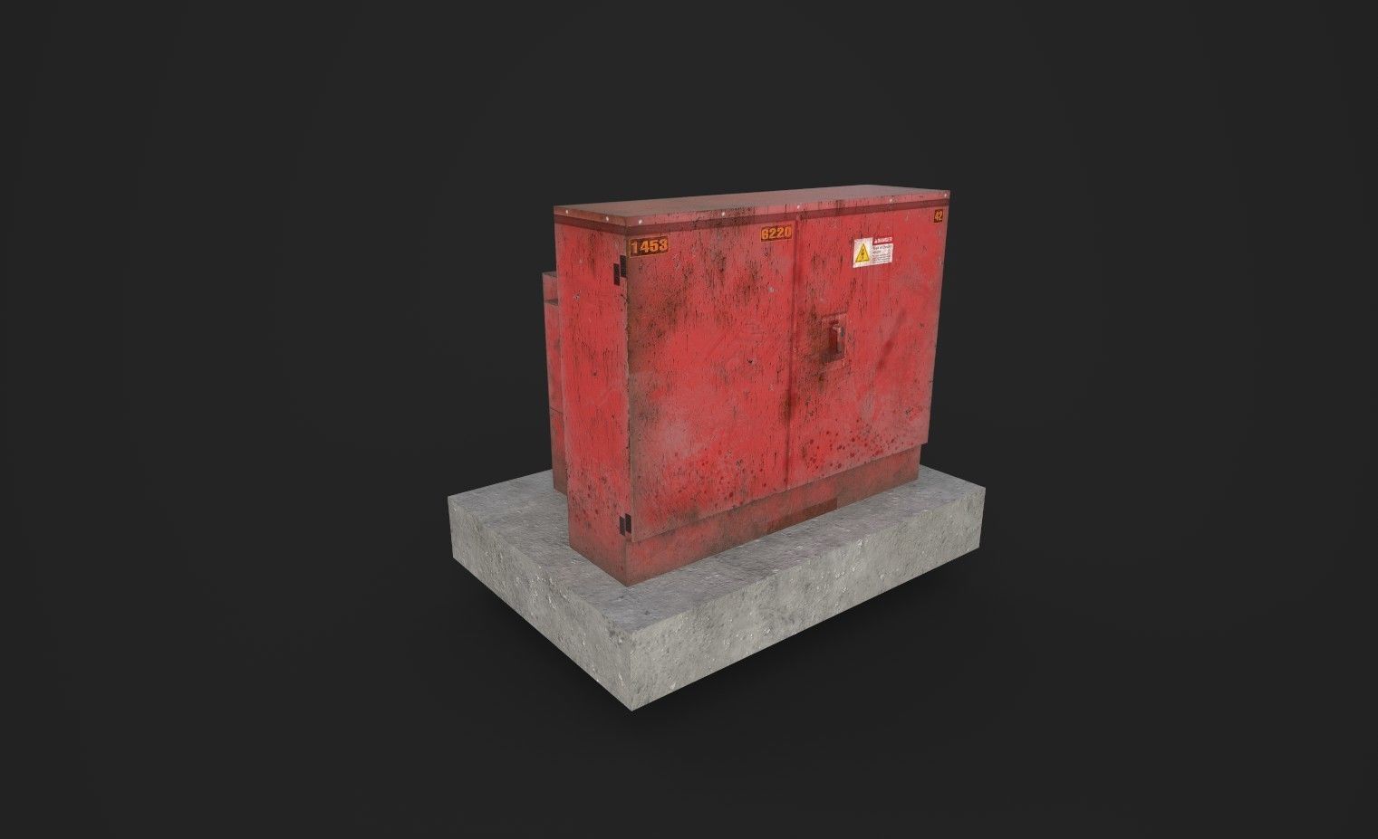 industrial transformer - Low Poly - PBR Low-poly 3D model_2