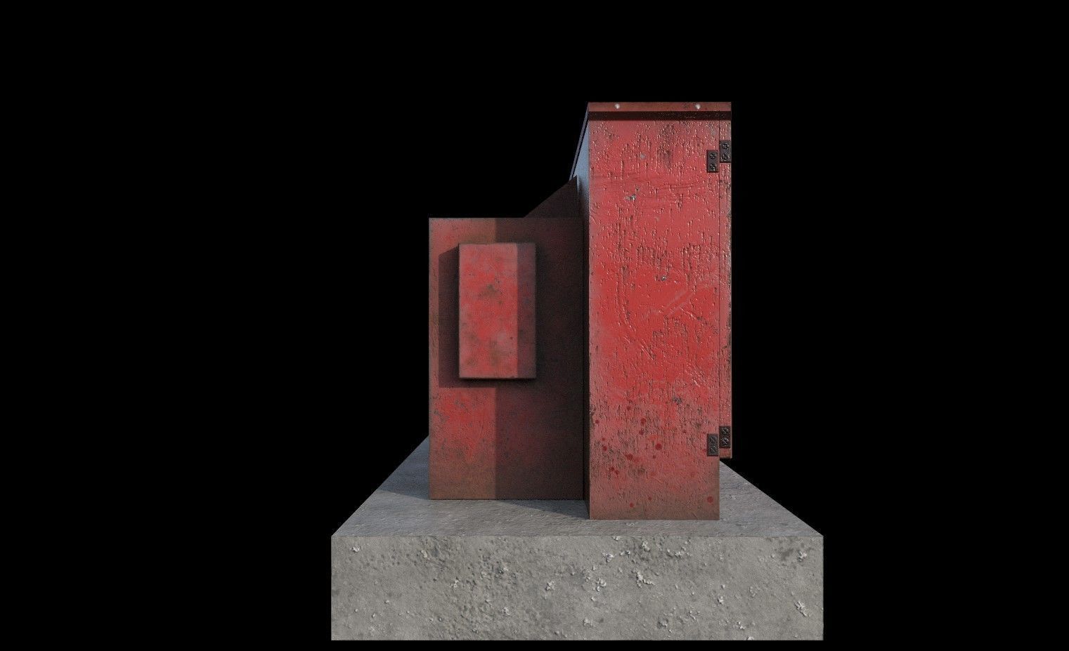 industrial transformer - Low Poly - PBR Low-poly 3D model_20