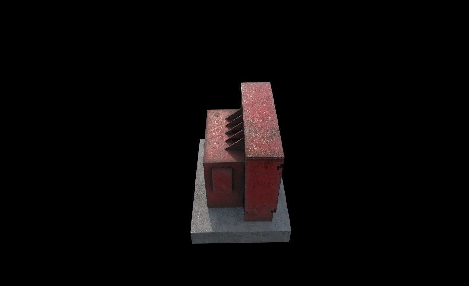 industrial transformer - Low Poly - PBR Low-poly 3D model_14