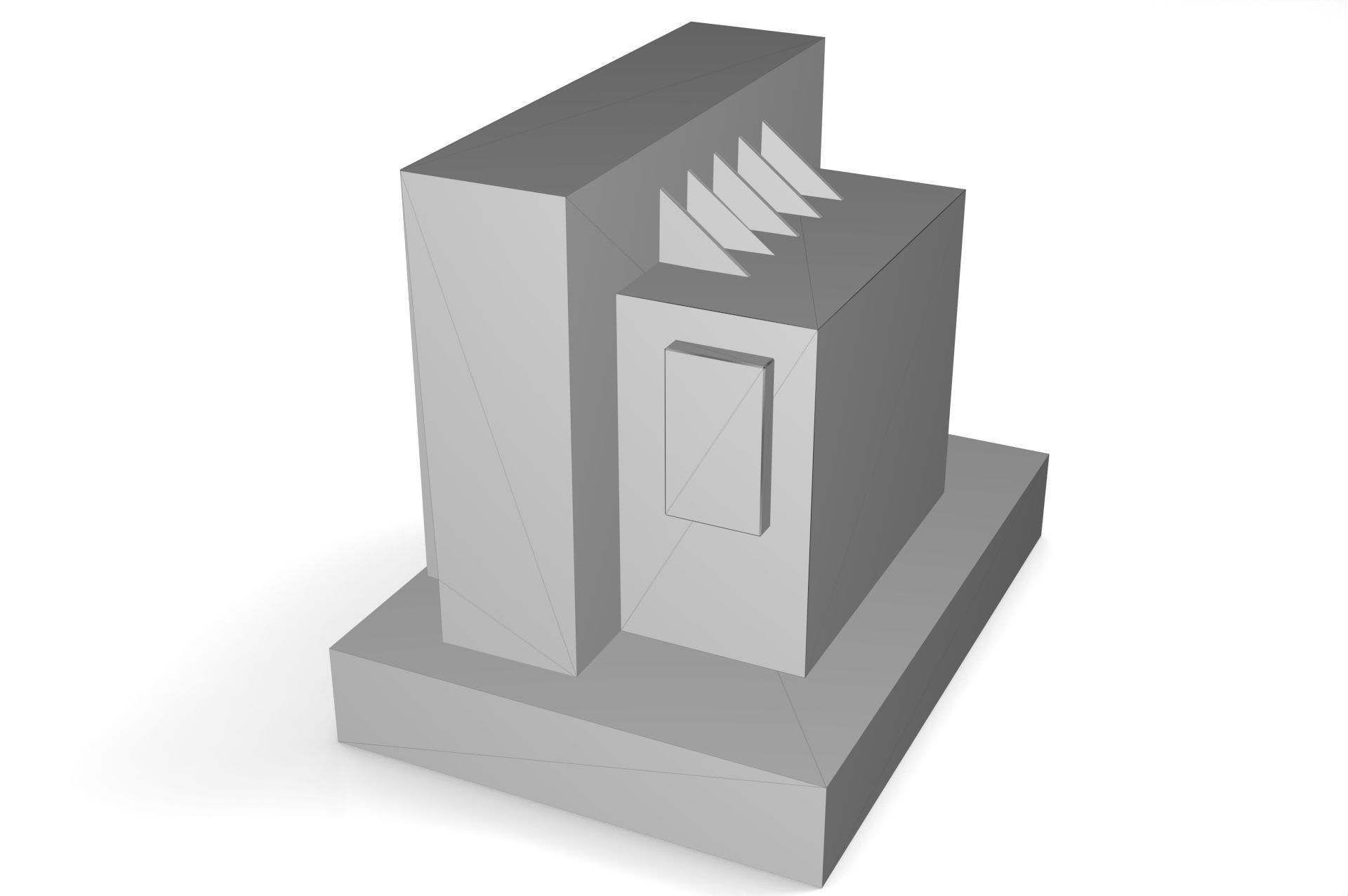 industrial transformer - Low Poly - PBR Low-poly 3D model_26