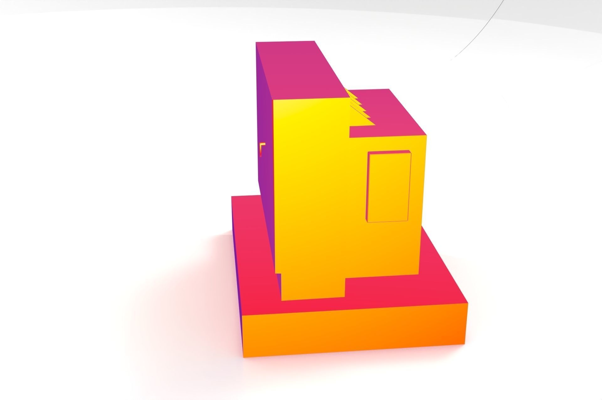 industrial transformer - Low Poly - PBR Low-poly 3D model_24