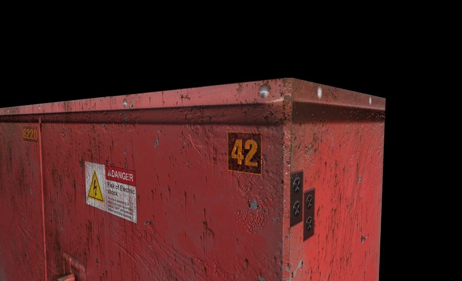 industrial transformer - Low Poly - PBR Low-poly 3D model_6