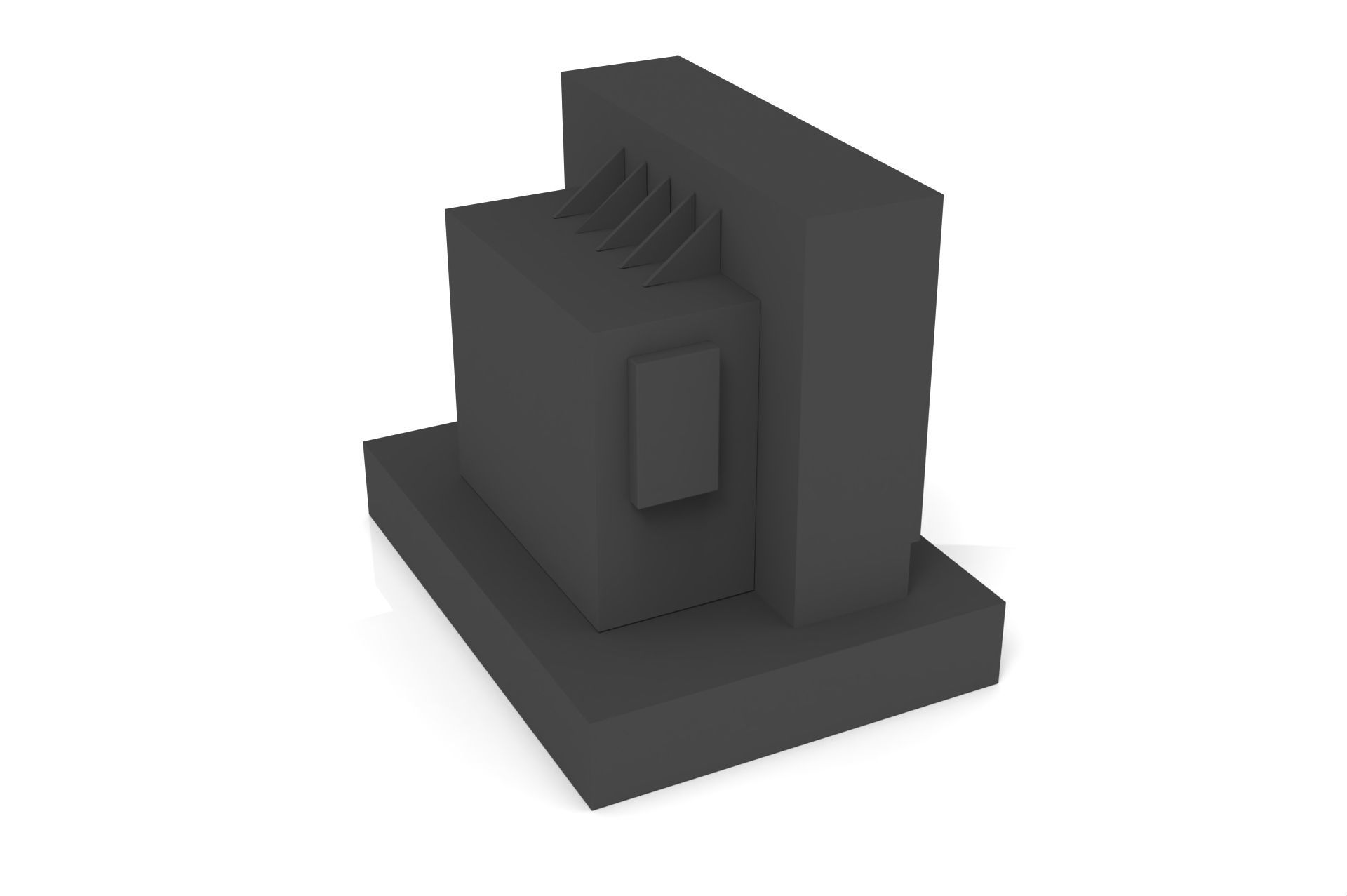 industrial transformer - Low Poly - PBR Low-poly 3D model_28