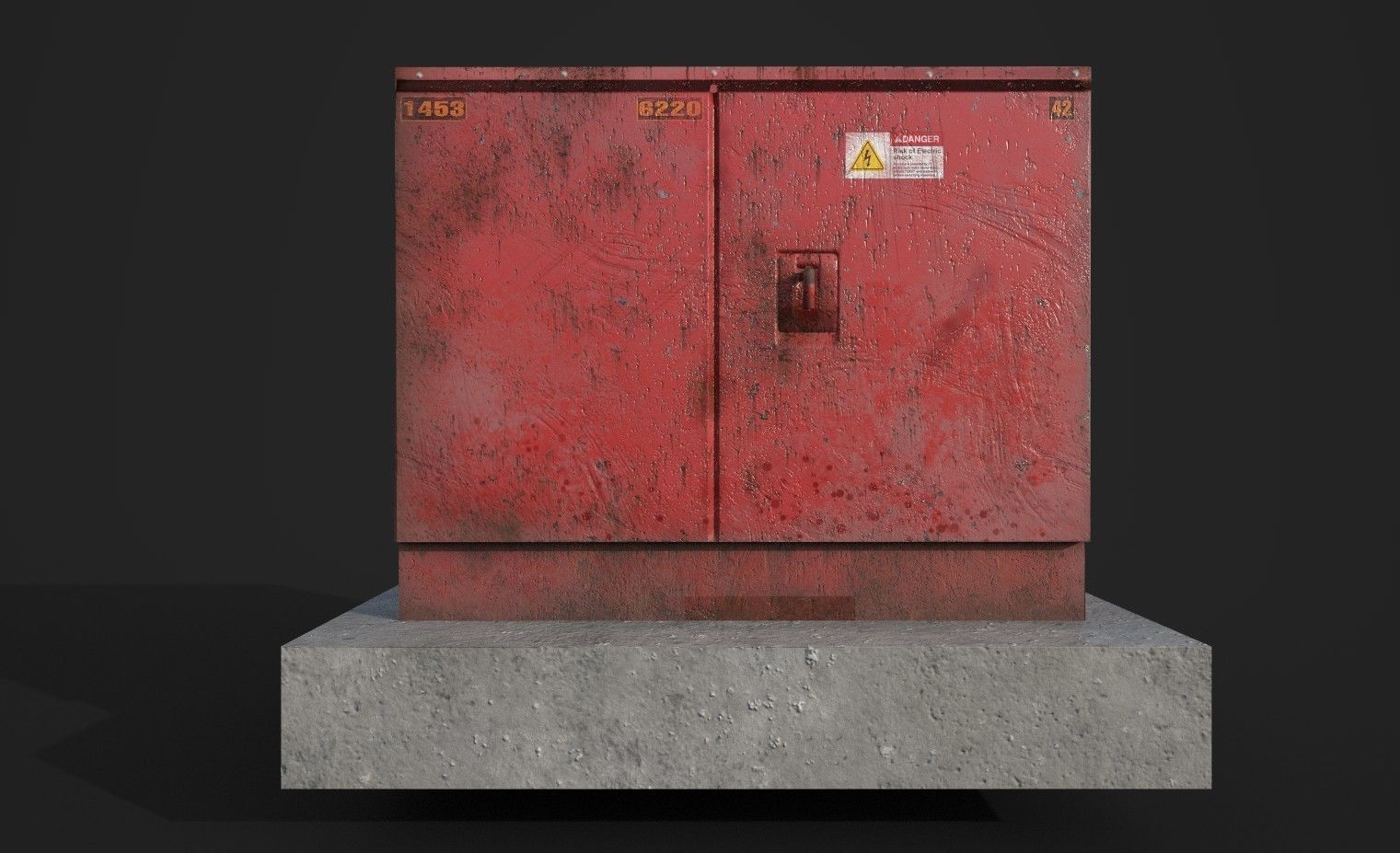 industrial transformer - Low Poly - PBR Low-poly 3D model_13