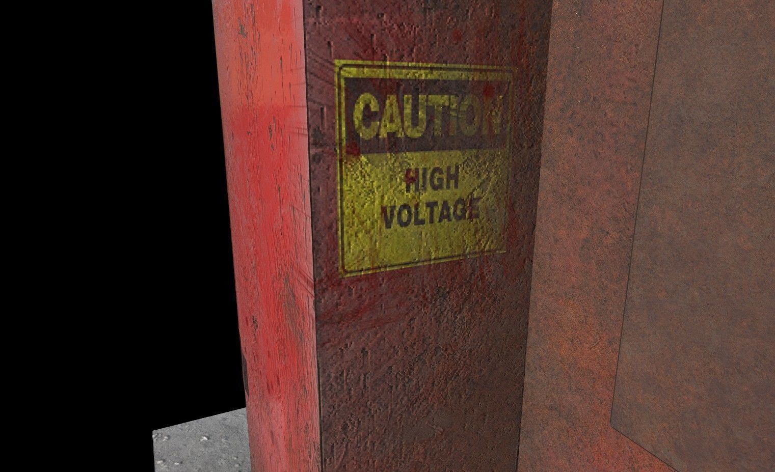 industrial transformer - Low Poly - PBR Low-poly 3D model_8