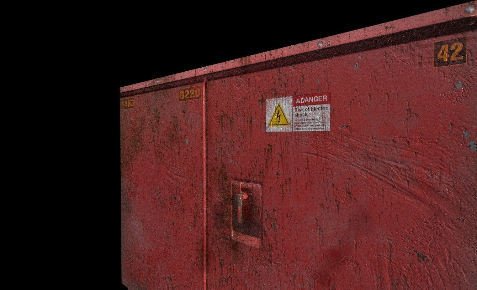 industrial transformer - Low Poly - PBR Low-poly 3D model_5