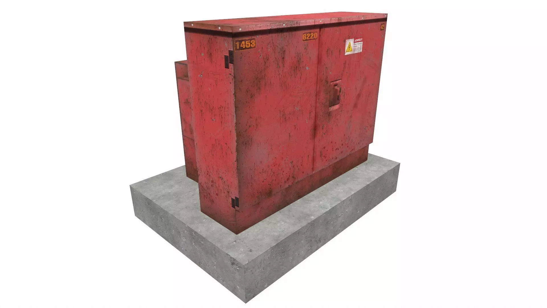 industrial transformer - Low Poly - PBR Low-poly 3D model_0