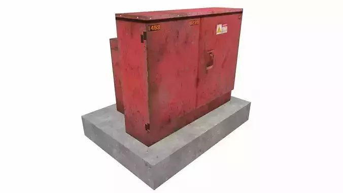 industrial transformer - Low Poly - PBR Low-poly 3D model
