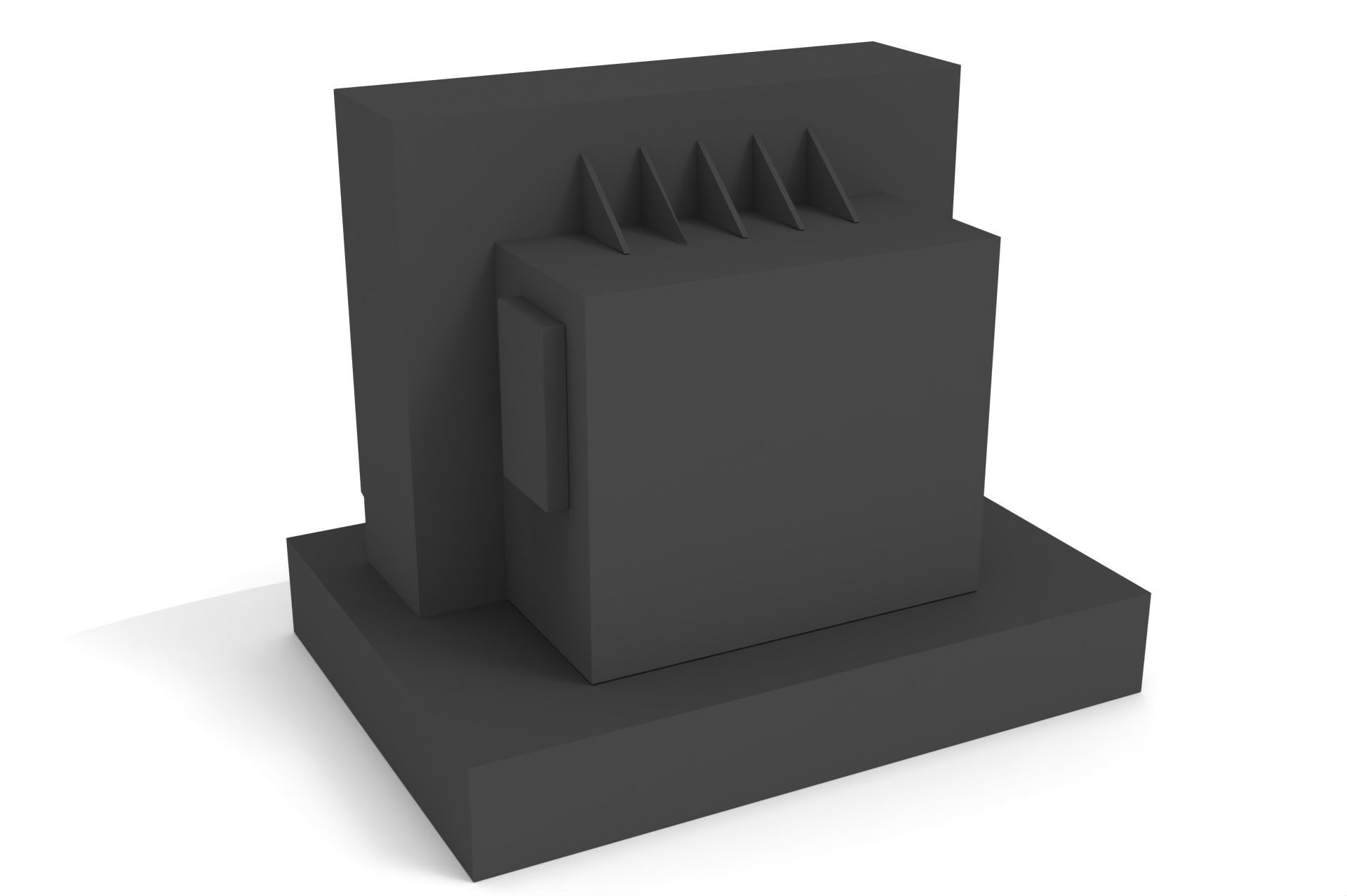 industrial transformer - Low Poly - PBR Low-poly 3D model_27