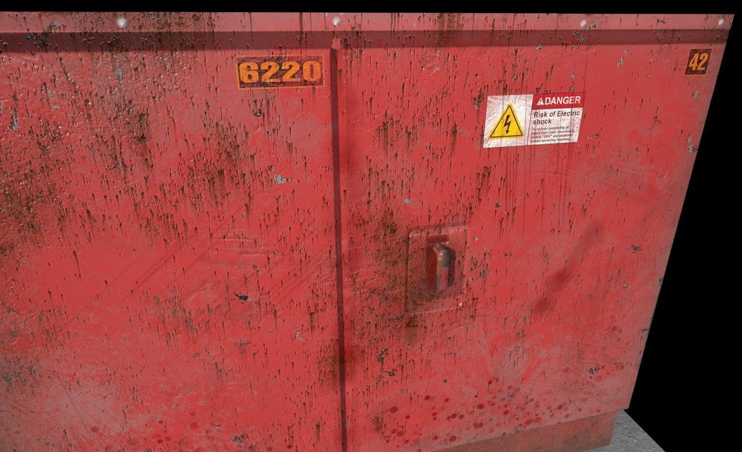 industrial transformer - Low Poly - PBR Low-poly 3D model_4