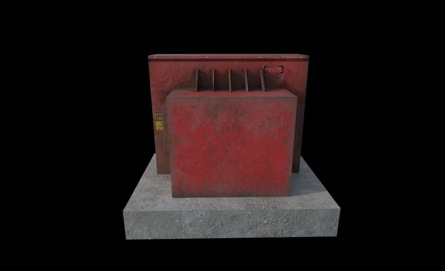 industrial transformer - Low Poly - PBR Low-poly 3D model_18