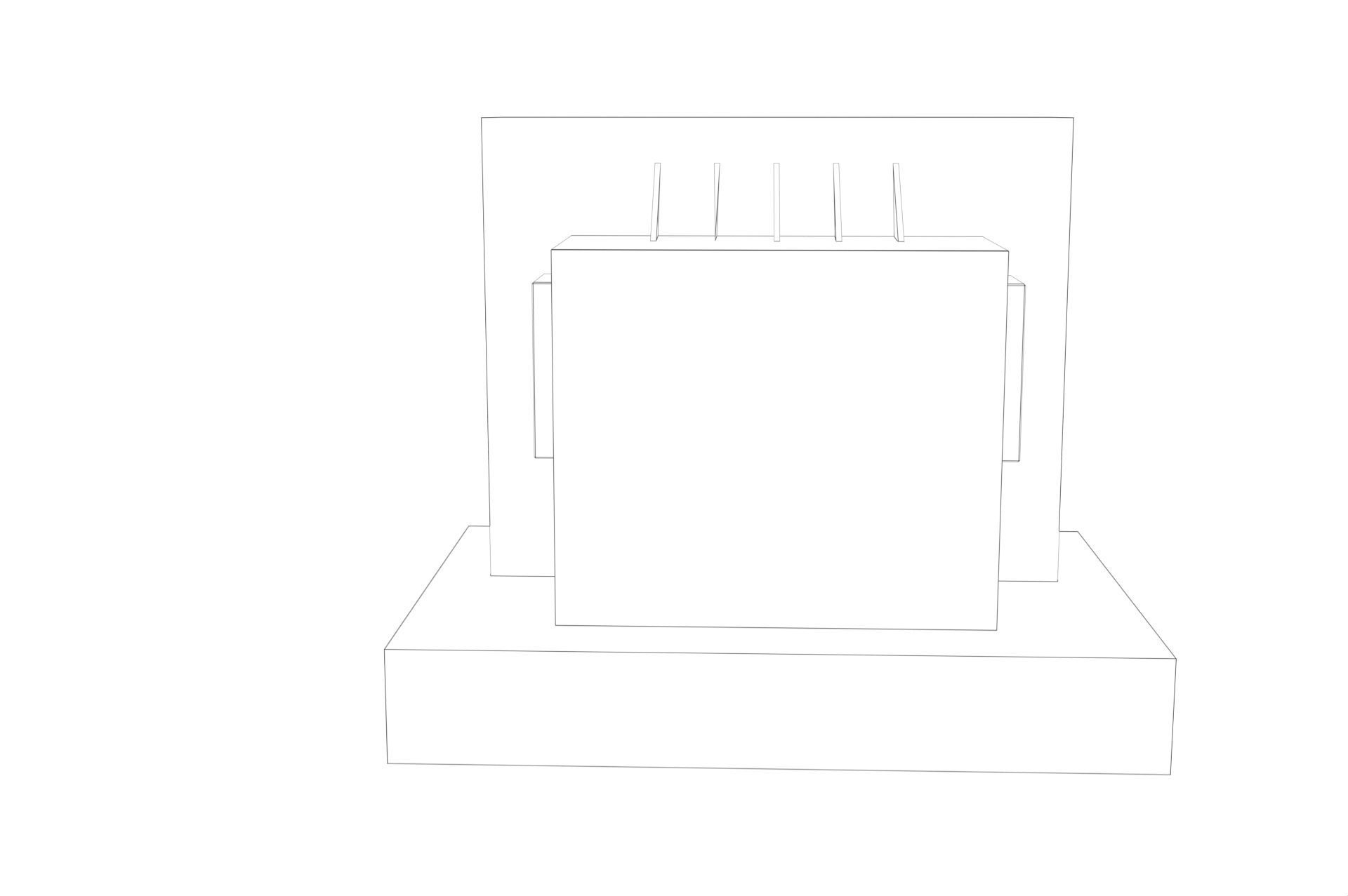 industrial transformer - Low Poly - PBR Low-poly 3D model_32