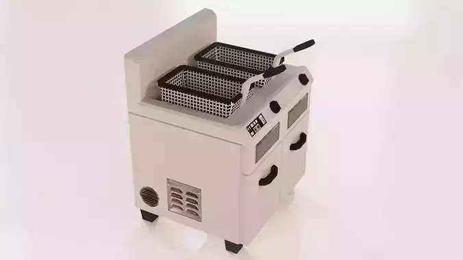 Fryer Low Poly - PBR 2K