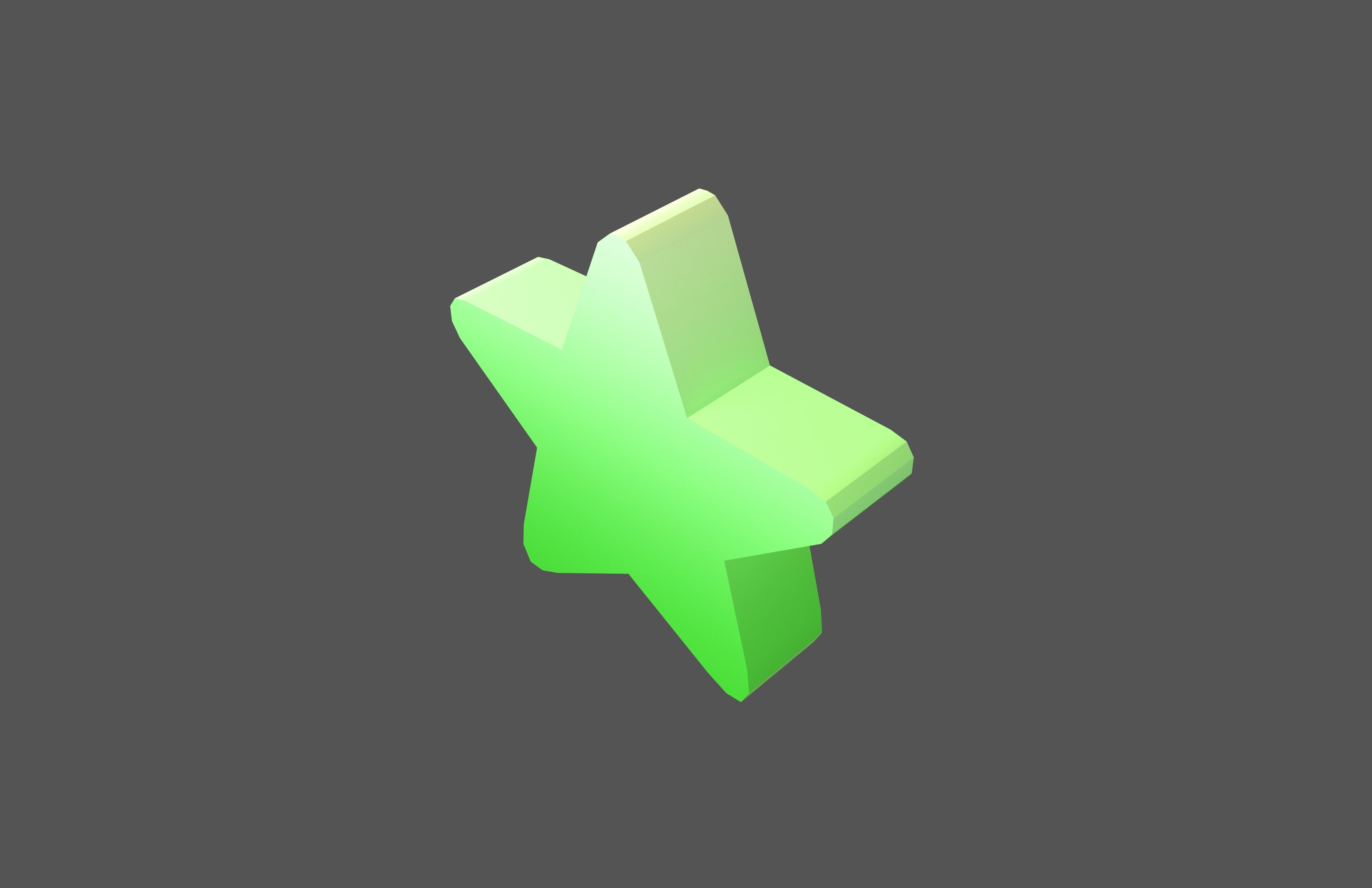 Star Emoji v1 002 Low-poly 3D model_1