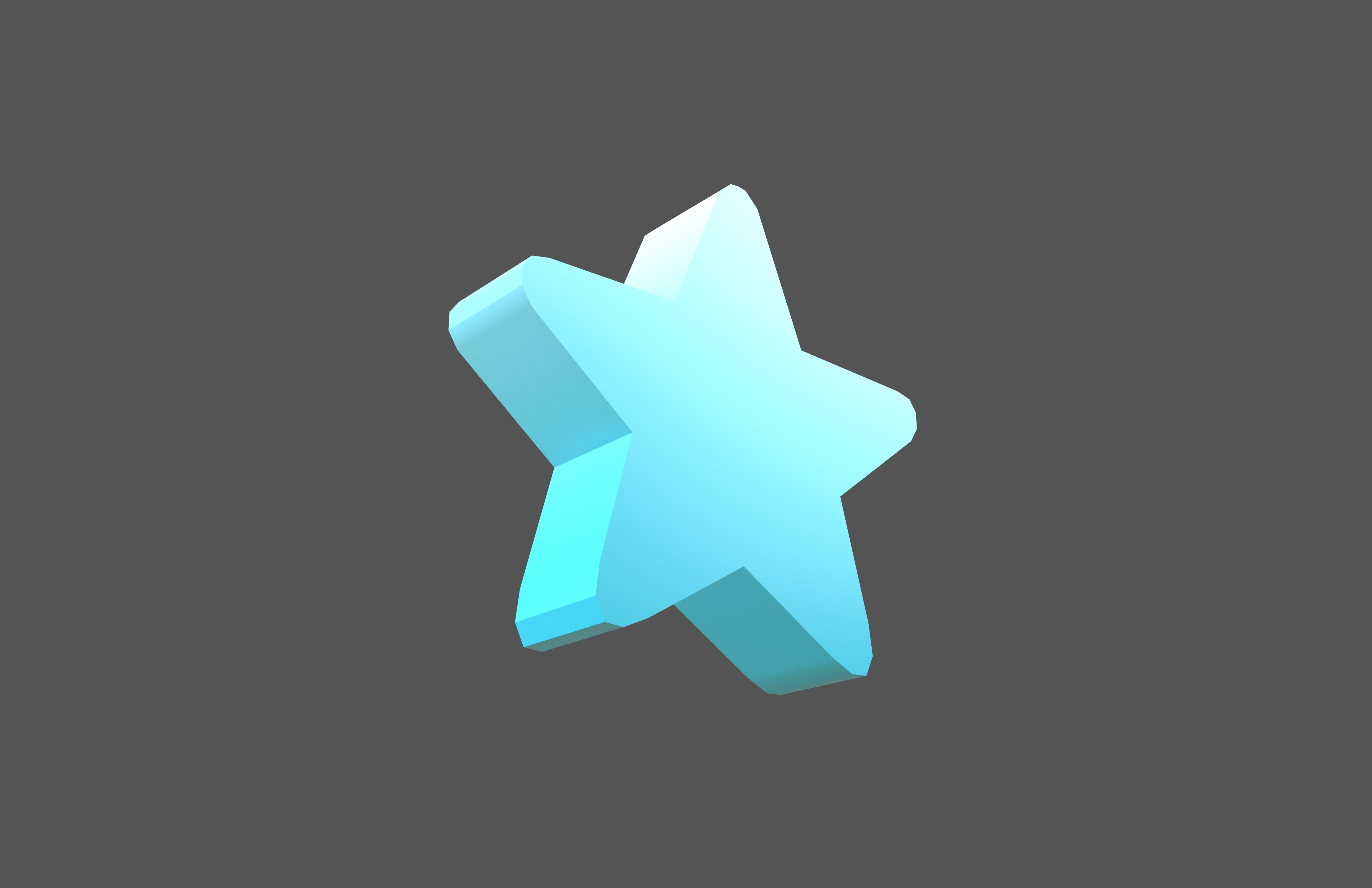 Star Emoji v1 003 Low-poly 3D model_1