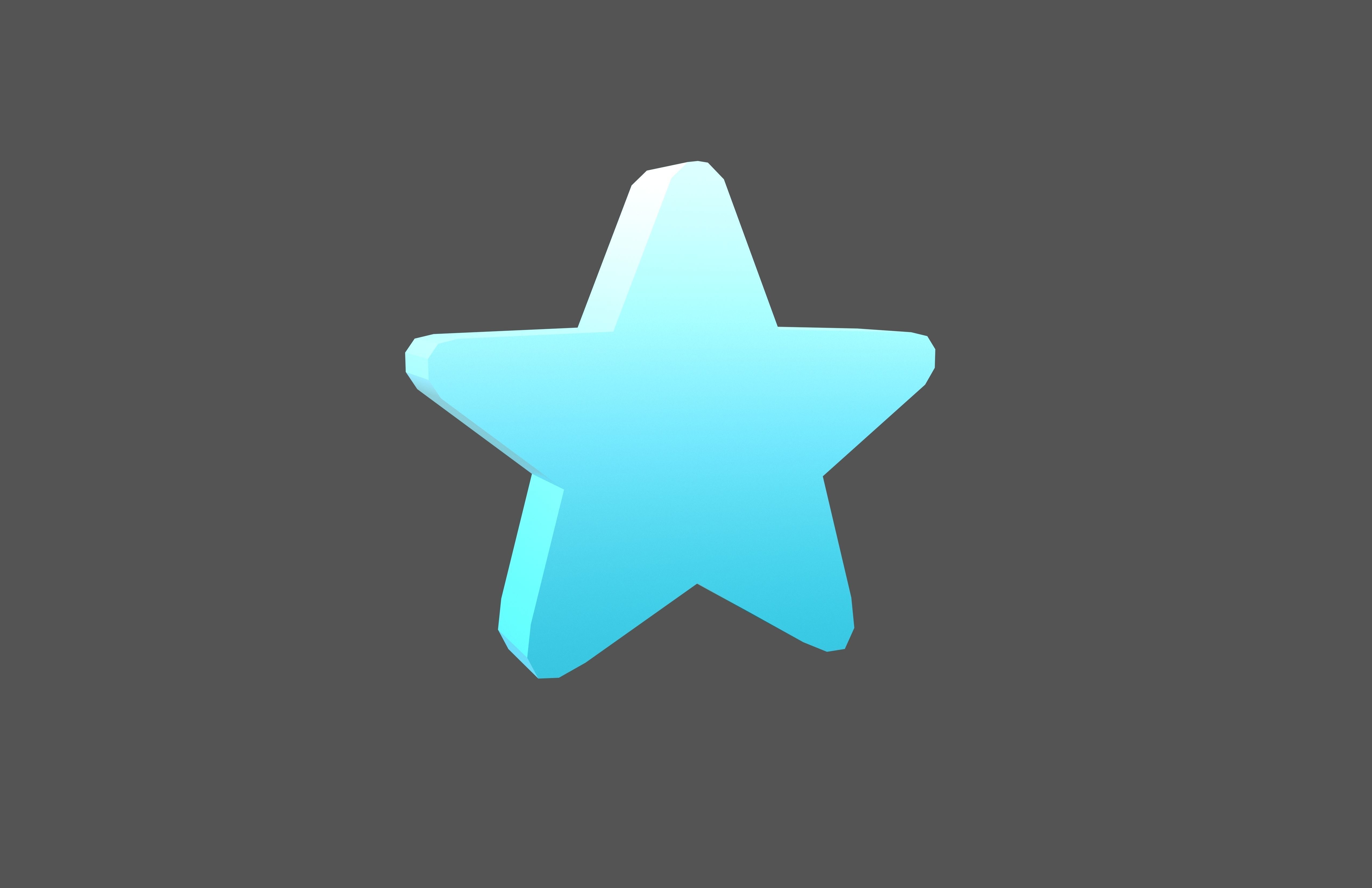 Star Emoji v1 003 Low-poly 3D model_2